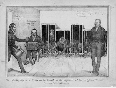 The monkey system, or, everyone for himself at the expense of his neighbor! by Edward Williams Clay